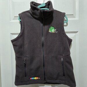 M&Ms Branded Ladies Vest Fleece Size Medium Zip Up